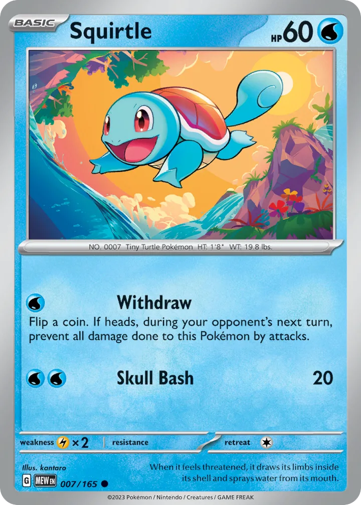 Squirtle, 151 007/165