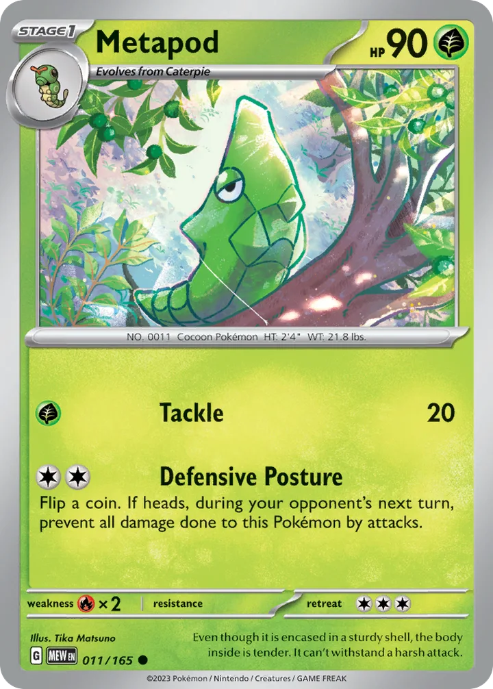 Metapod, 151 011/165