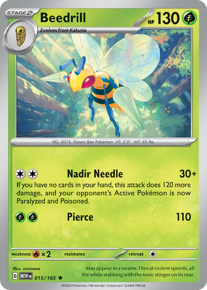 Beedrill, 151 015/165