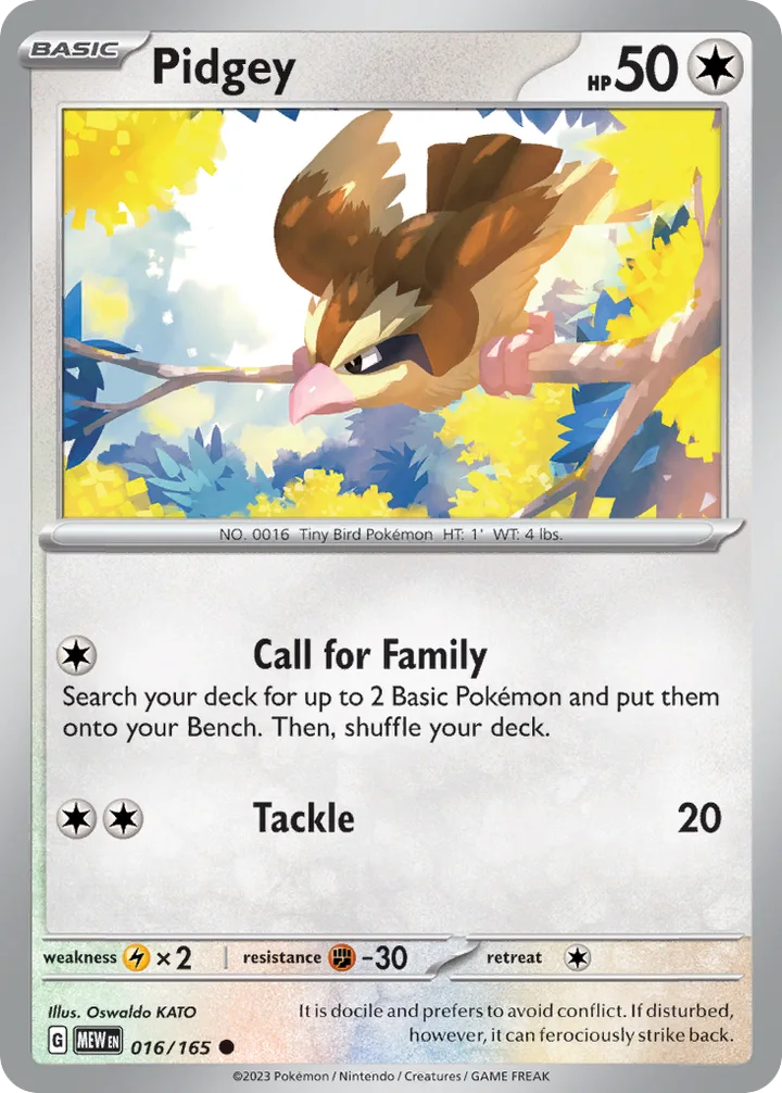 Pidgey, 151 016/165
