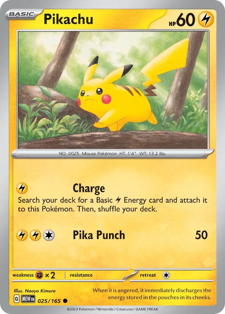 Pikachu, 151 025/165