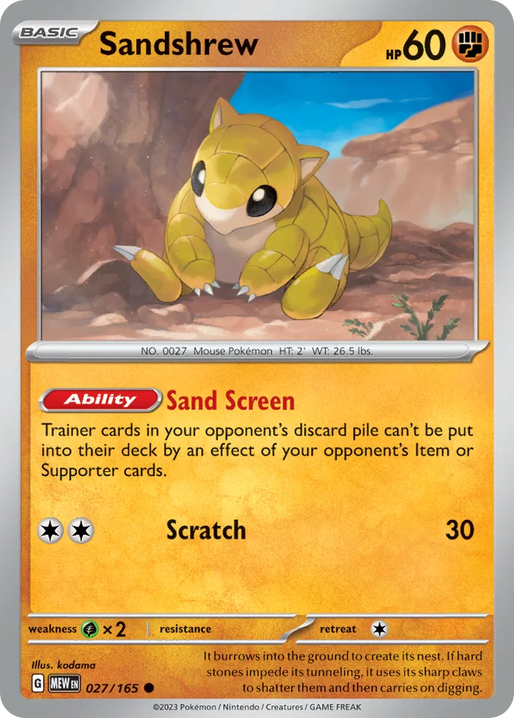 Sandshrew, 151 027/165