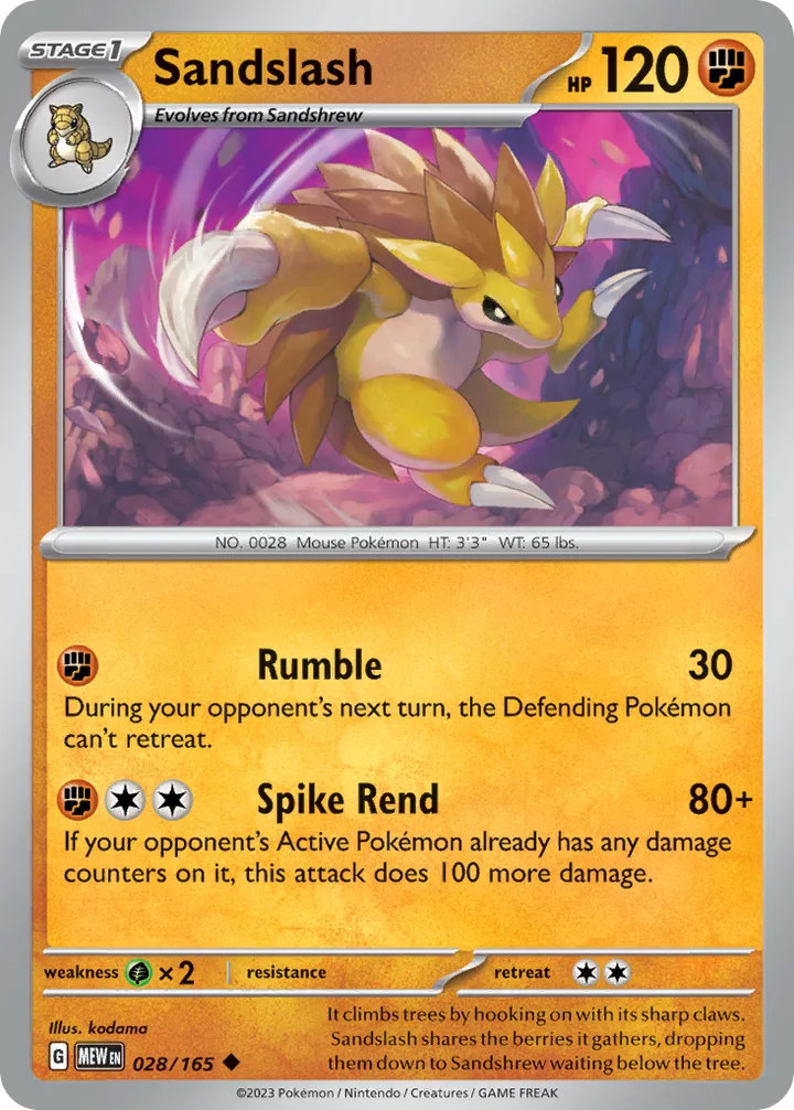 Sandslash, 151 028/165