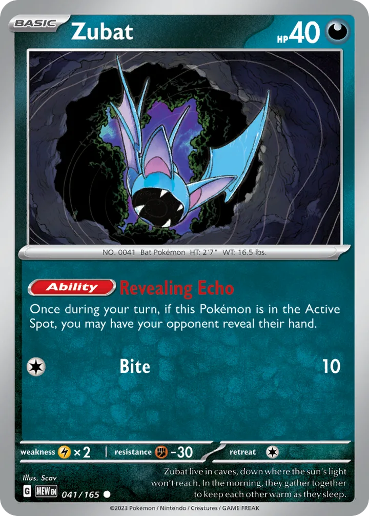 Zubat, 151 041/165