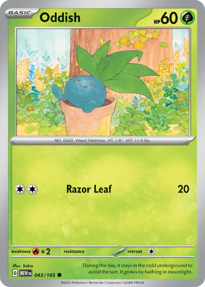 Oddish, 151 043/165
