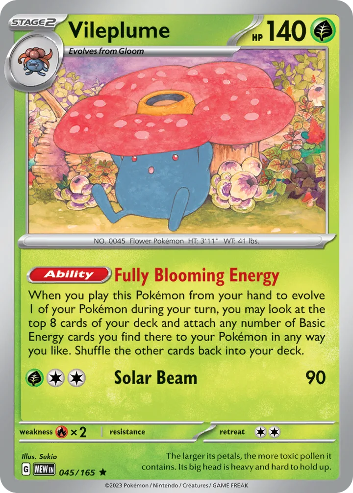 Vileplume, 151 045/165
