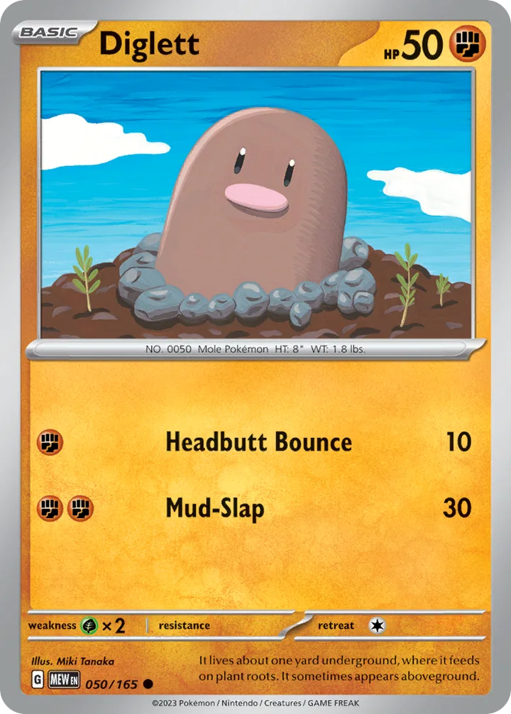 Diglett, 151 050/165