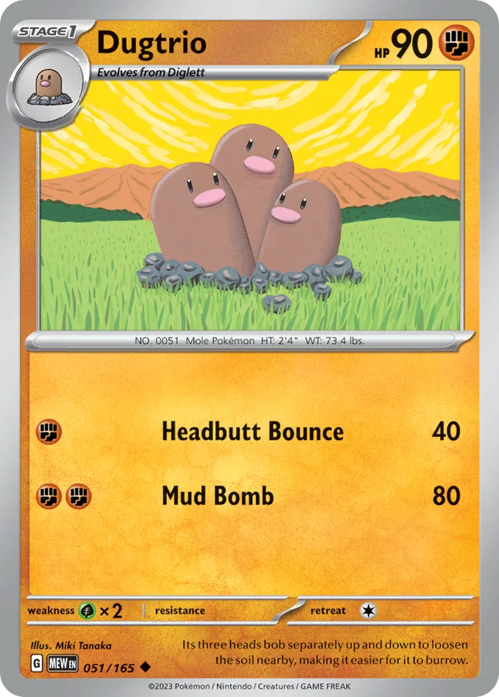Dugtrio, 151 051/165