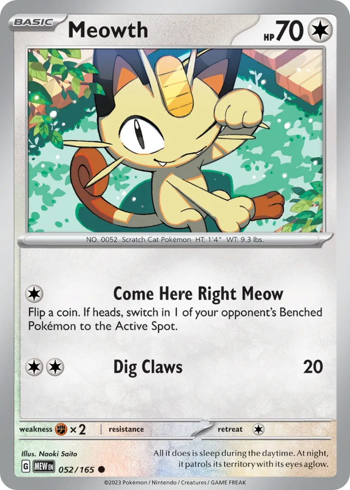 Meowth, 151 052/165