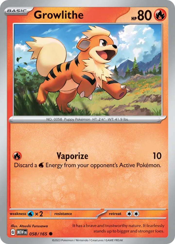 Growlithe, 151 058/165