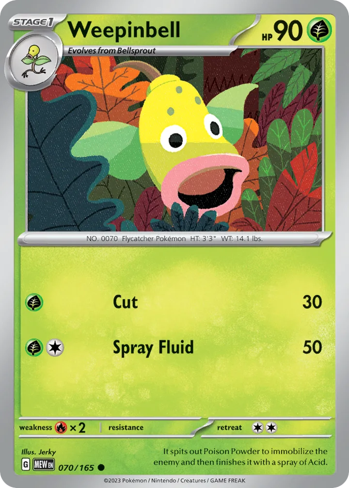 Weepinbell, 151 070/165