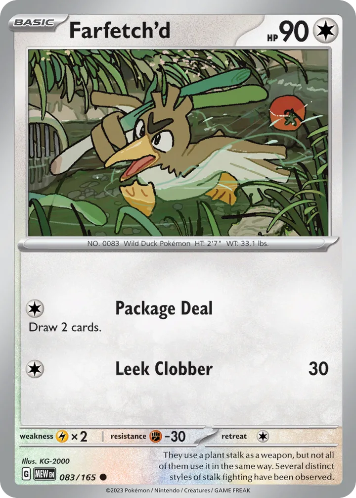 Farfetch’d, 151 083/165