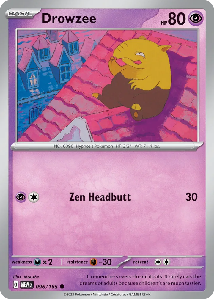 Drowzee, 151 096/165