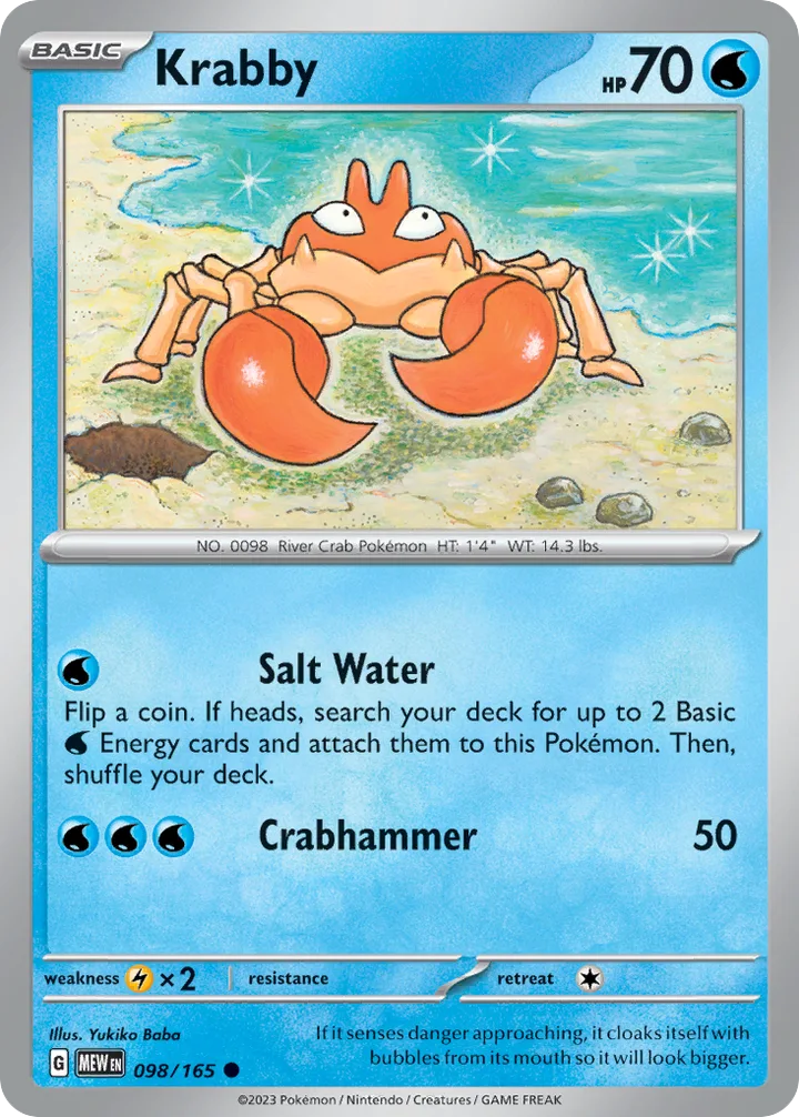 Krabby, 151 098/165