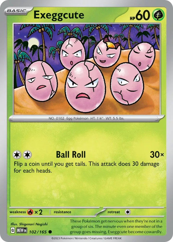 Exeggcute, 151 102/165