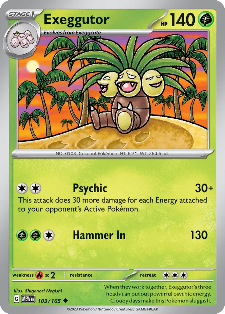 Exeggutor, 151 103/165