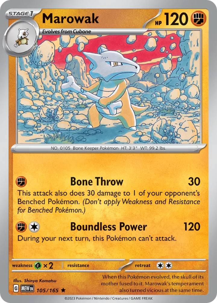 Marowak, 151 105/165