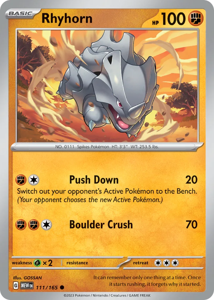 Rhyhorn, 151 111/165