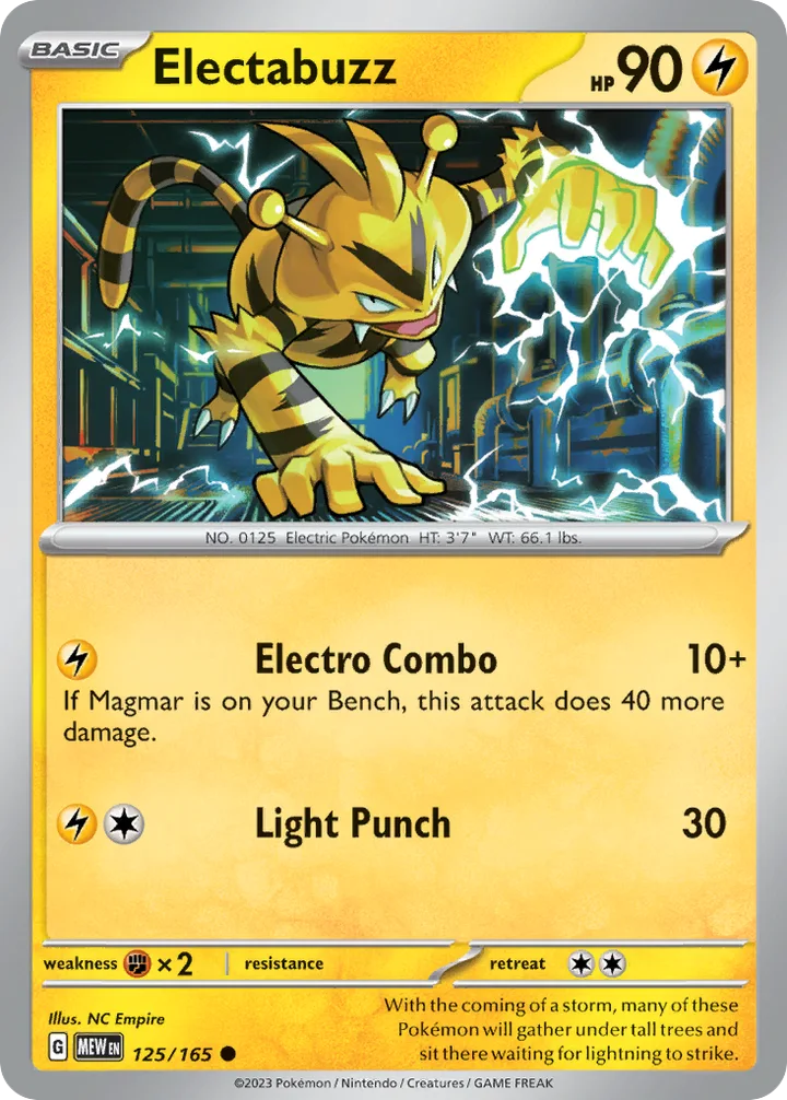 Electabuzz, 151 125/165