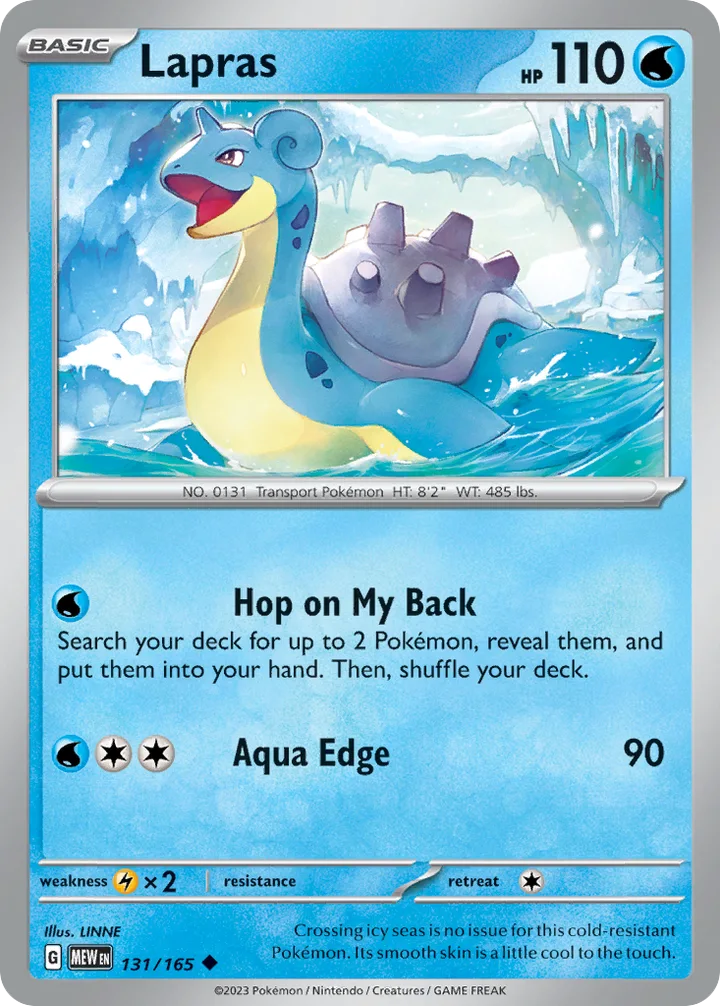 Lapras, 151 131/165