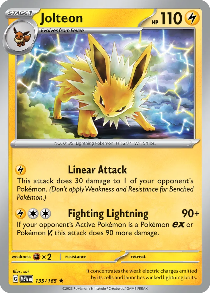Jolteon, 151 135/165