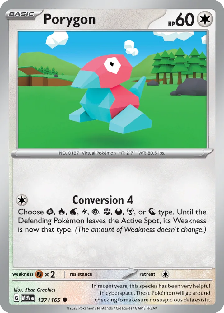 Porygon, 151 137/165