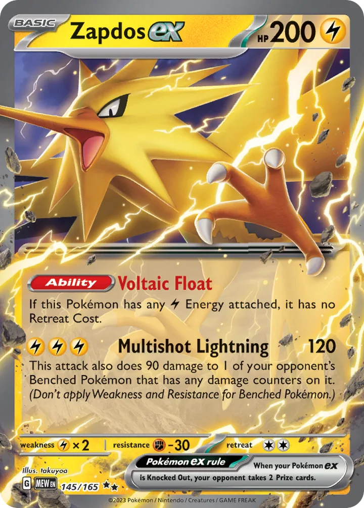 Zapdos ex, 151 145/165