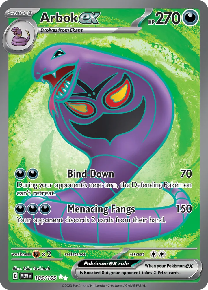 Arbok ex, 151 185/165