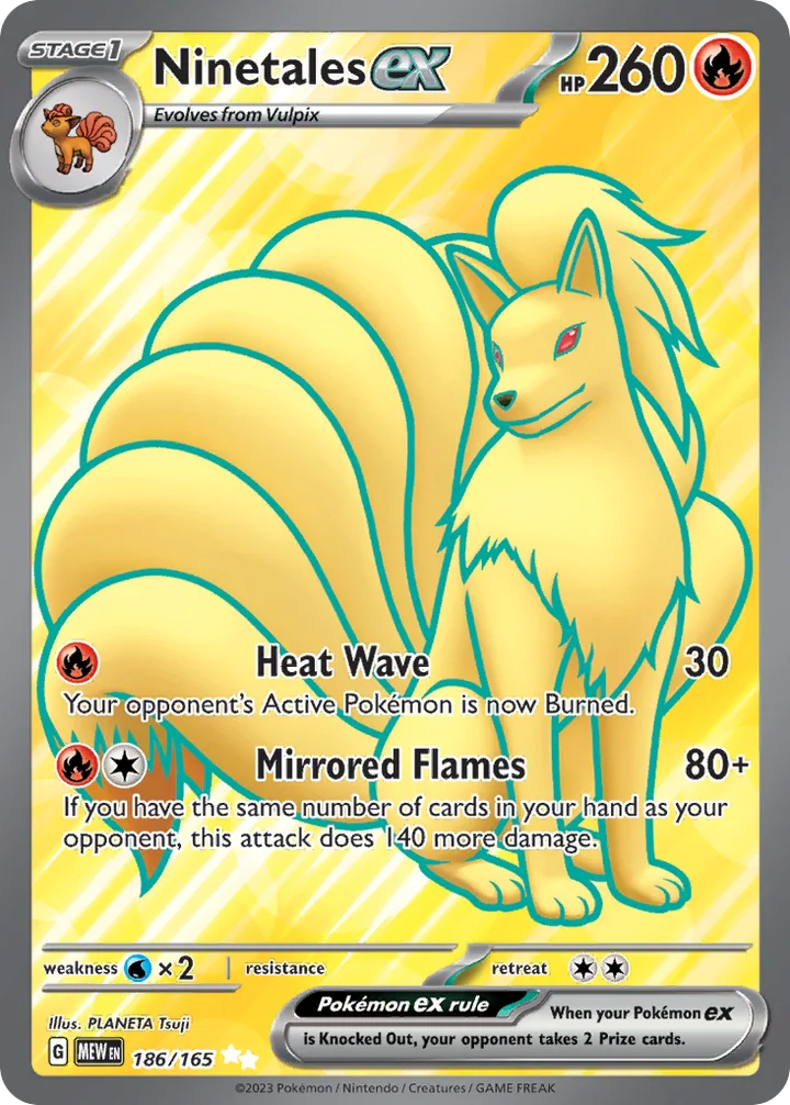 Ninetales ex, 151 186/165