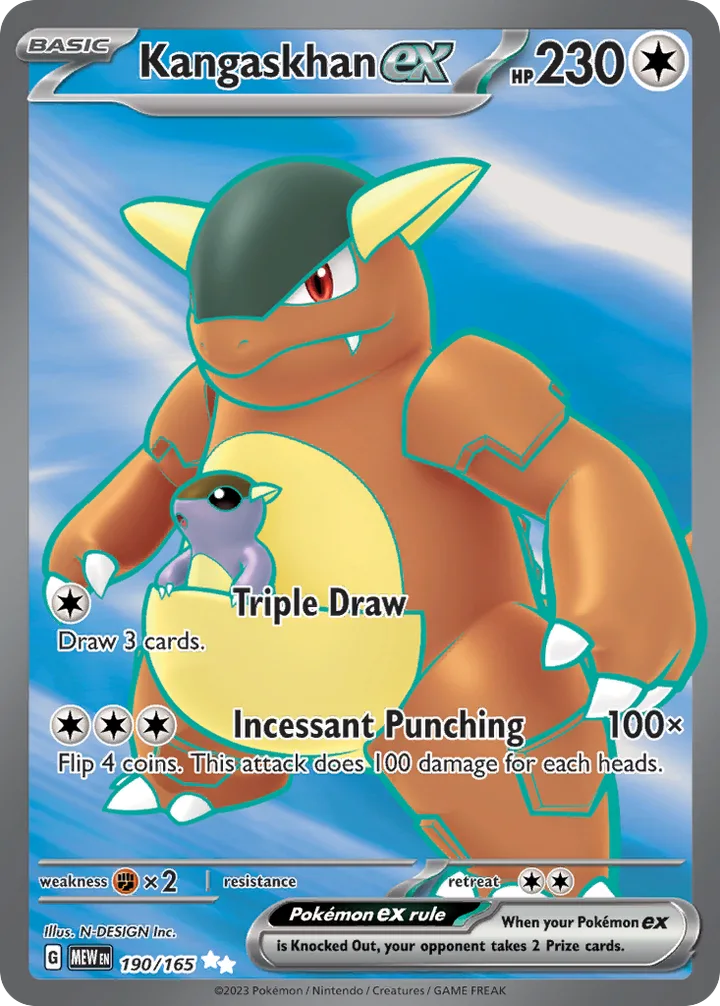 Kangaskhan ex, 151 190/165