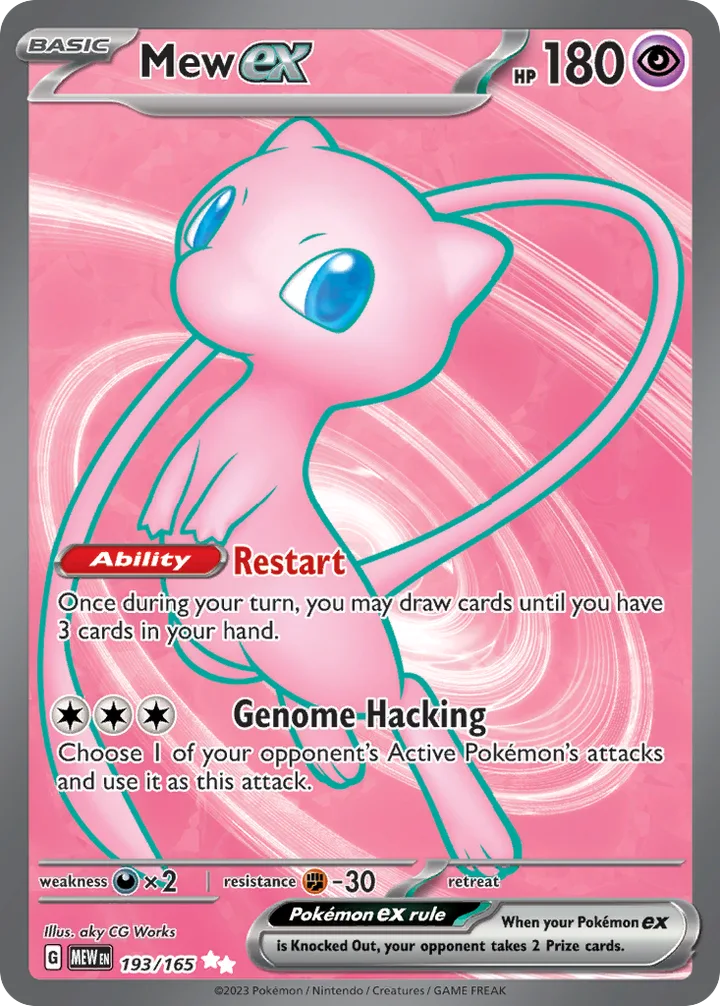 Mew ex, 151 193/165