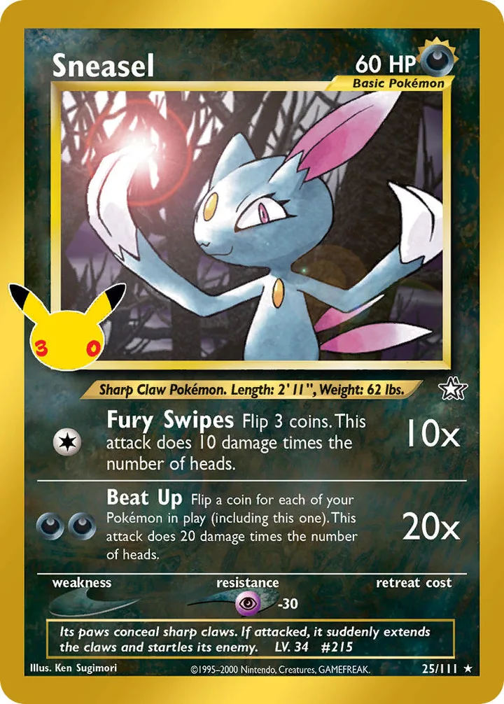 Sneasel, 30th Celebration 25/111