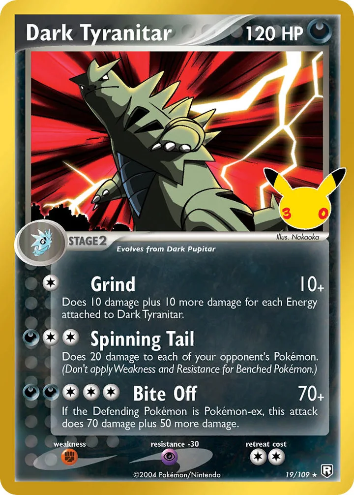 Dark Tyranitar, 30th Celebration 19/109