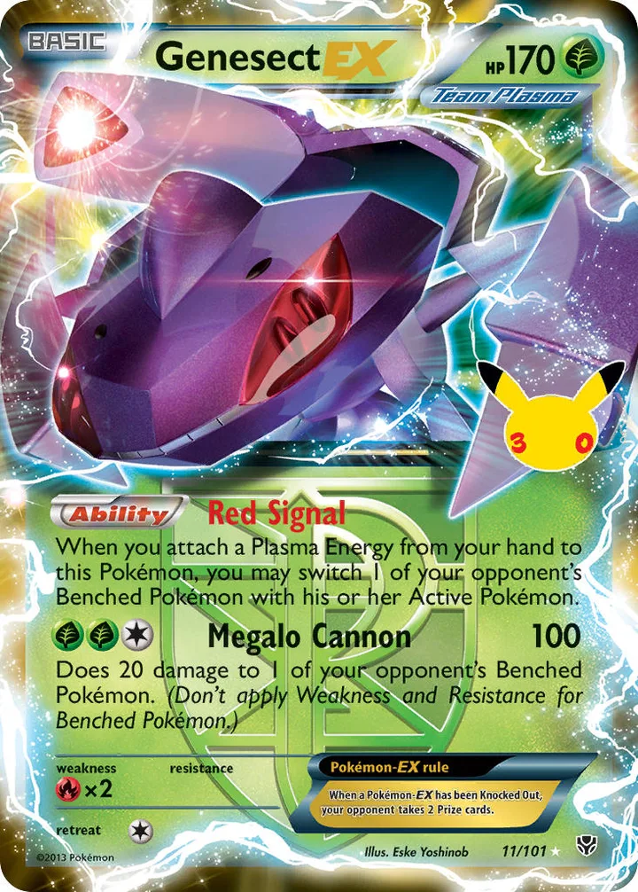 Genesect-EX, 30th Celebration 11/101