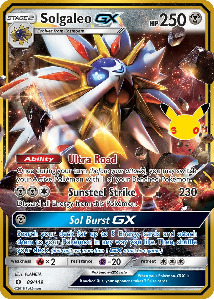 Solgaleo-GX, 30th Celebration 89/149