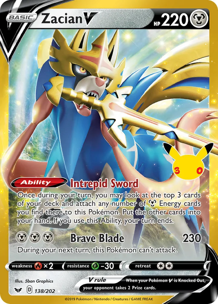 Zacian V, 30th Celebration 138/202