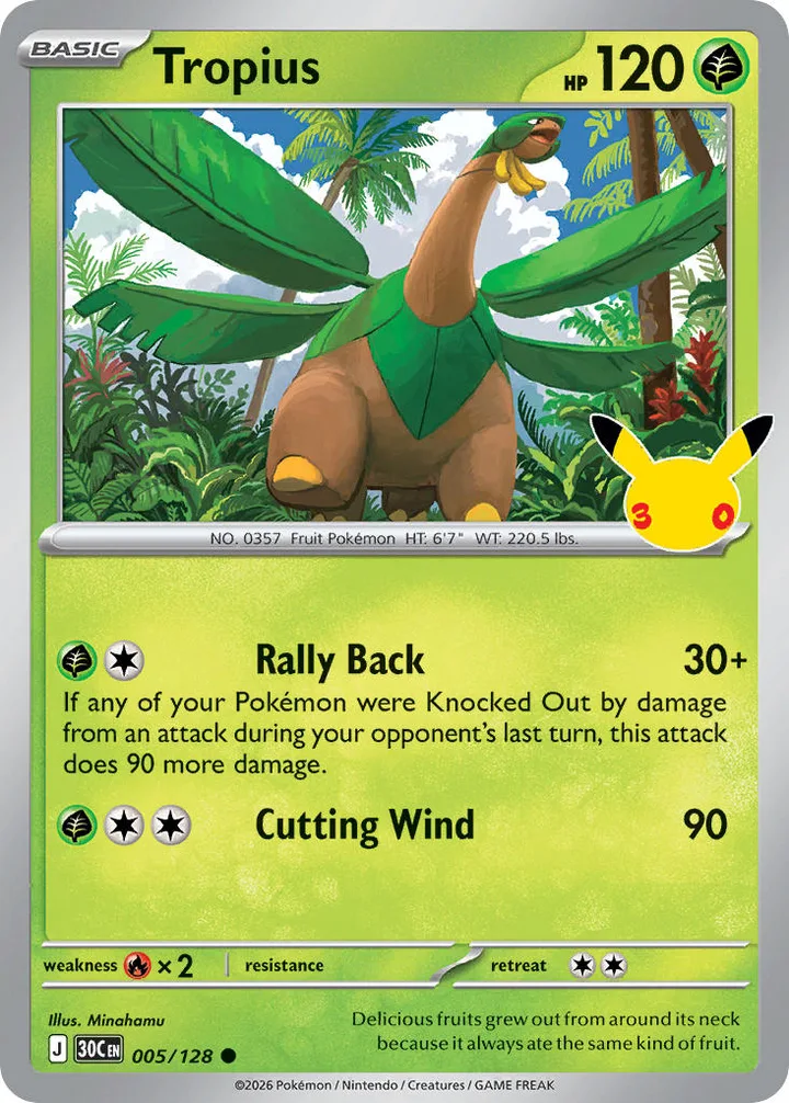 Tropius, 30th Celebration 005/128