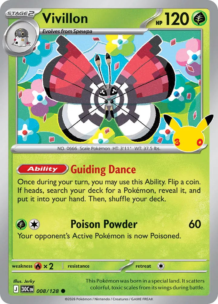 Vivillon, 30th Celebration 008/128
