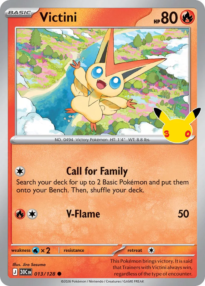 Victini, 30th Celebration 013/128