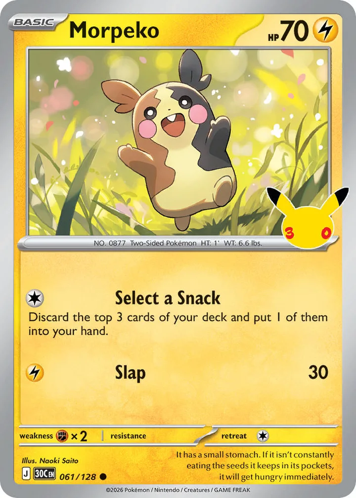 Morpeko, 30th Celebration 061/128