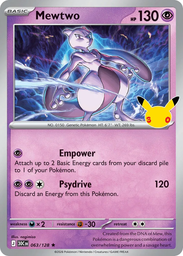 Mewtwo, 30th Celebration 063/128