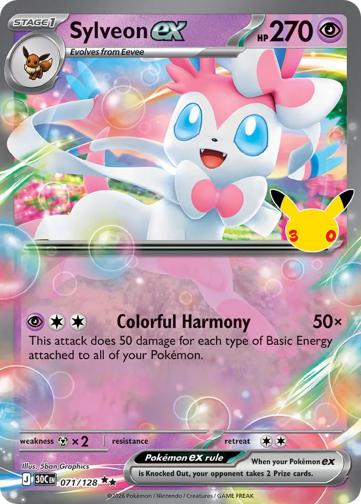 Sylveon ex, 30th Celebration 071/128