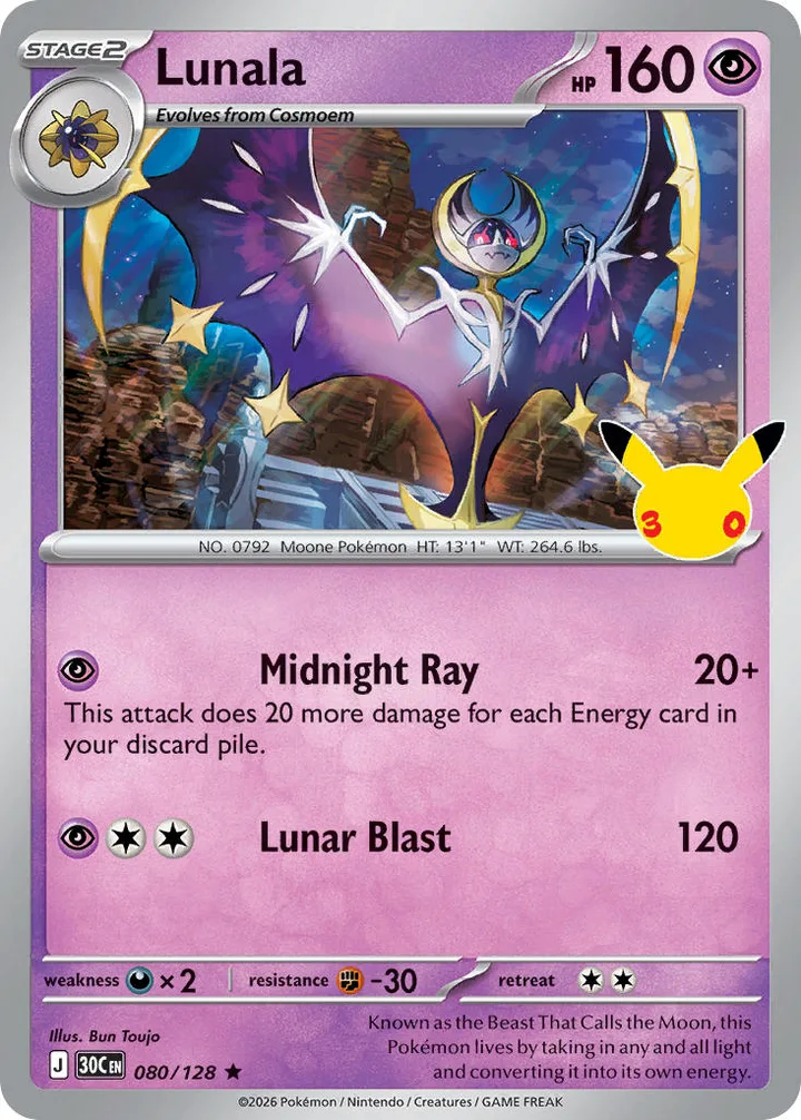 Lunala, 30th Celebration 080/128