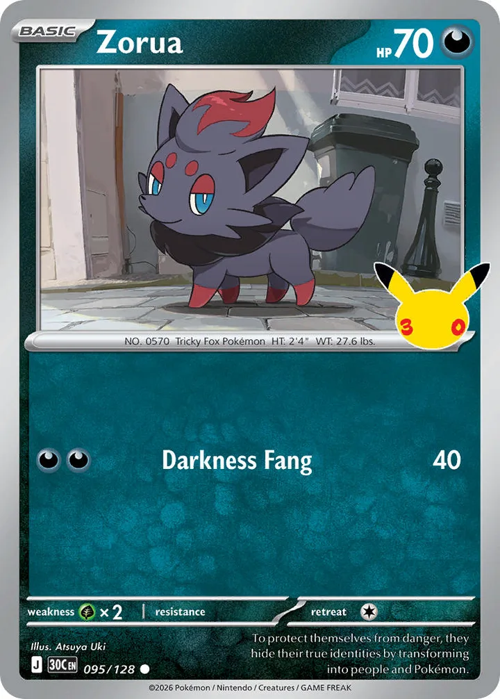 Zorua, 30th Celebration 095/128