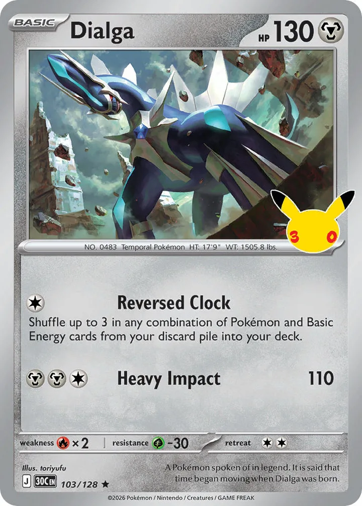Dialga, 30th Celebration 103/128