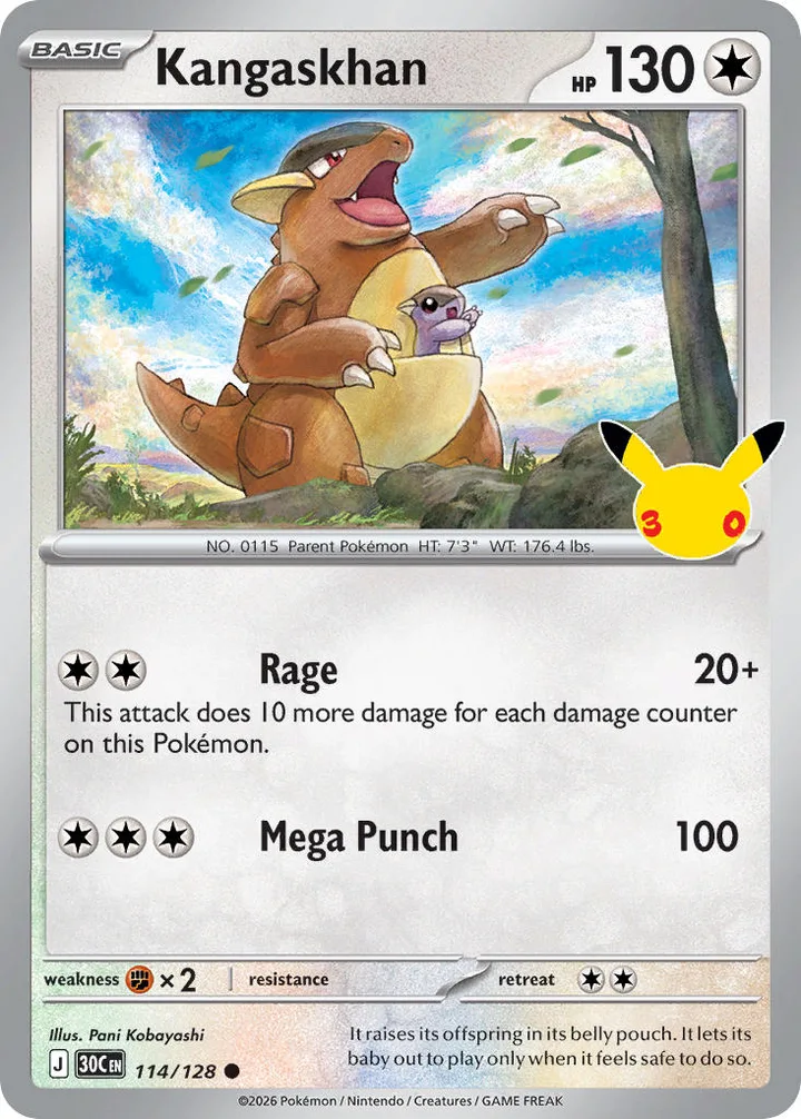 Kangaskhan, 30th Celebration 114/128