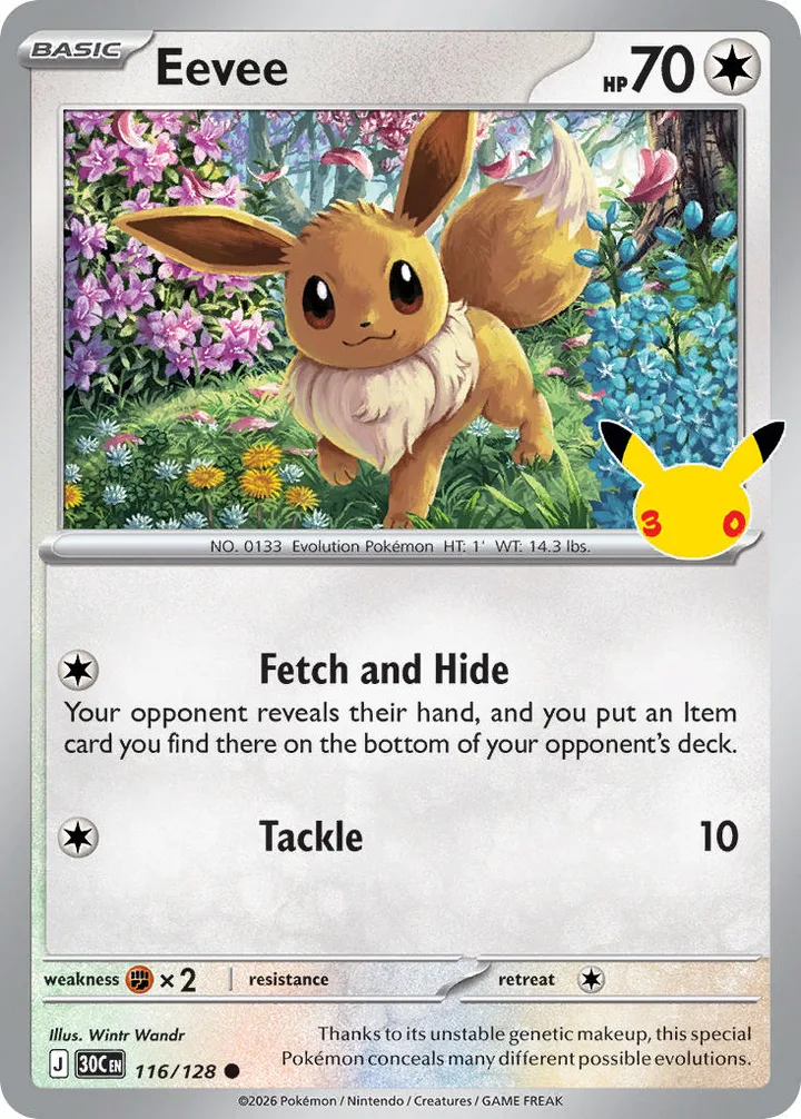 Eevee, 30th Celebration 116/128