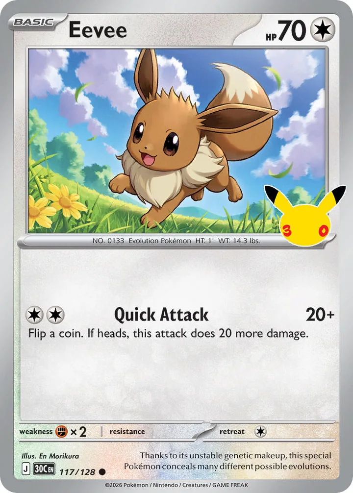 Eevee, 30th Celebration 117/128