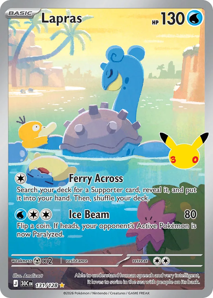Lapras, 30th Celebration 131/128