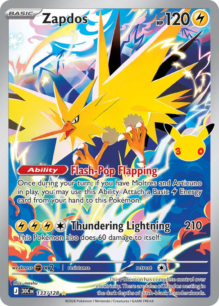 Zapdos, 30th Celebration 133/128